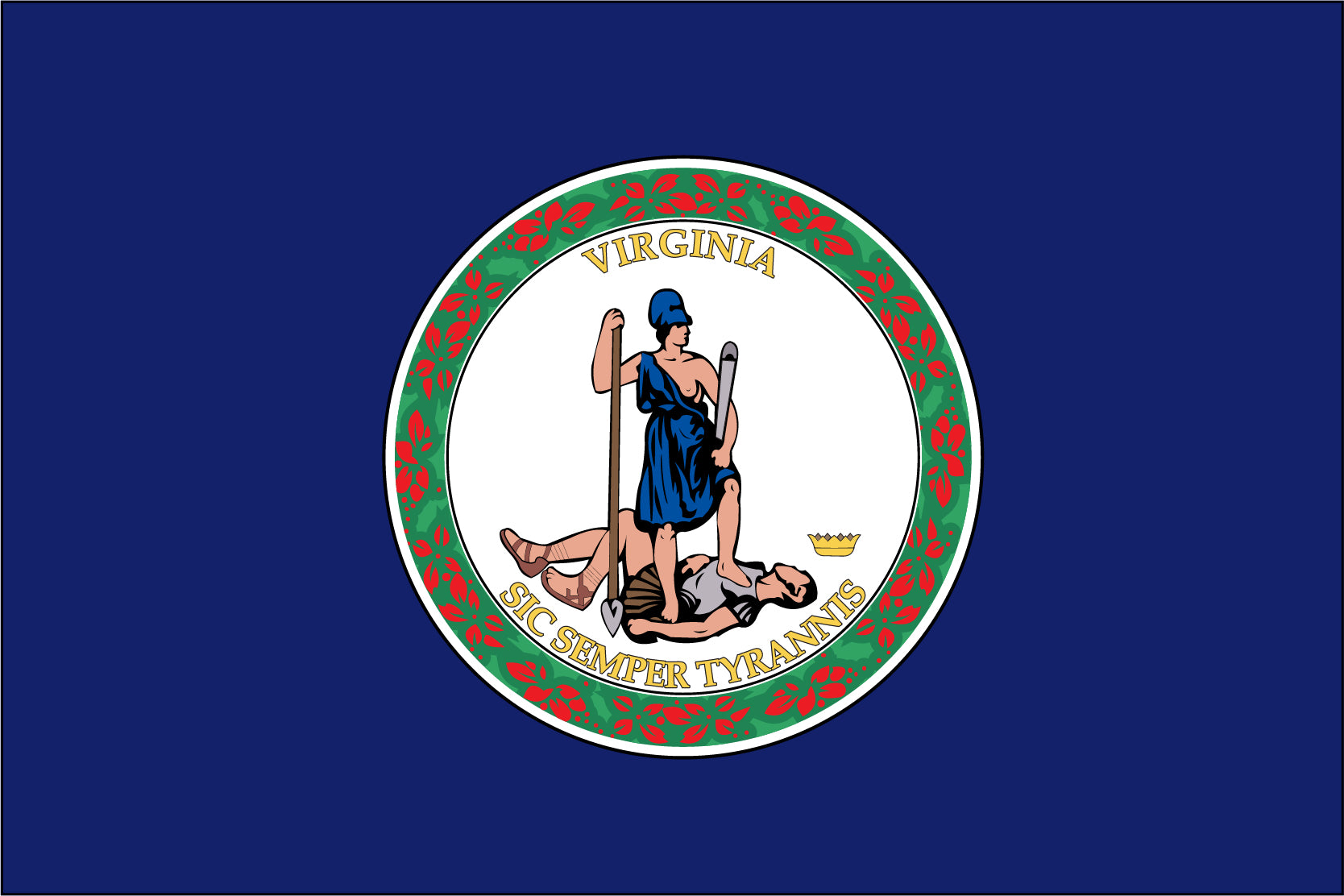 virginia state flag, flag of virginia