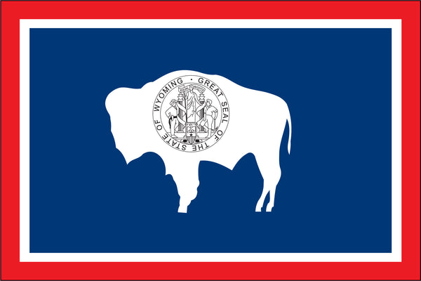 Wyoming Miniature 4" x 6" Flag