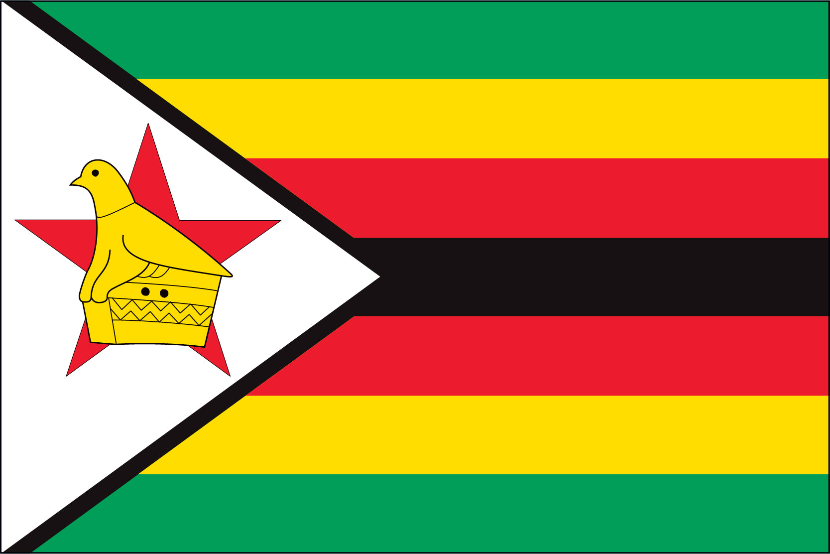Zimbabwe Miniature Flag 4