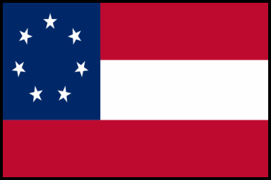 Stars and Bars Historical 1861-1868 Flag-CURRENT LEAD TIME IS 3 WEEKS