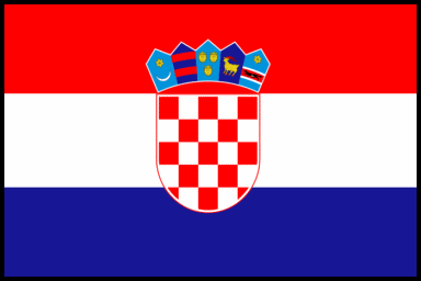 Croatia Miniature Flag 4" x 6"